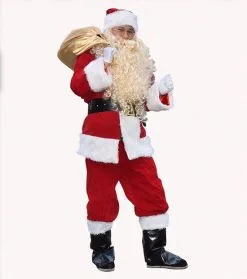 Cosplay&ware 10 Pcsset Deluxe Christmas Santa Claus Costume Cosplay Fancy Costumes Party Red Suit Coat Pants Beard Belt Hat Set 9 Cosplay&ware 10 Pcsset Deluxe Christmas Santa Claus Costume Cosplay Fancy Costumes Party Red Suit Coat Pants Beard Belt Hat Set -Cosplayware Store 10 PCS set Deluxe Christmas Santa Claus Costume Cosplay for adults Fancy Costumes Party red Suit 1.jpg 640x640q80 1.jpg 1