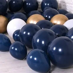 Cosplay&ware 100pcs Navy Blue Balloons 5′ 10 Inch 12 Latex Party Shower School Graduation Decorations Backdrop Photo Prop Centerpiece