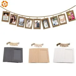 Cosplay&ware 10pcsset Photo Frame Wooden Clip Paper Picture Garland Wedding Baby Shower Party Booth Decoration -Cosplayware Store 10PCS set DIY Photo Frame Wooden Clip Paper Picture Garland For Wedding Baby Shower Birthday Party 2.jpg 640x640q80 2.jpg 2