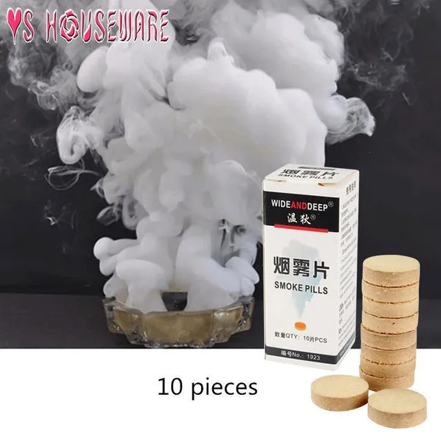 Cosplay&ware 10pcsbox White Smoke Cake Pills Bomb Divine Halloween Photography Aid Decoration Tool Round Party 3 Cosplay&ware 10pcsbox White Smoke Cake Pills Bomb Divine Halloween Photography Aid Decoration Tool Round Party