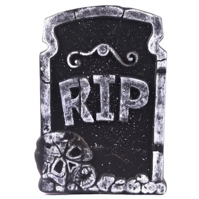 Cosplay&ware 1pc Halloween Foam Tombstone Skeleton Haunted Bar Rip Stone Grisly Party Yard Decoration Randomly 5 Cosplay&ware 1pc Halloween Foam Tombstone Skeleton Haunted Bar Rip Stone Grisly Party Yard Decoration Randomly - Image 3