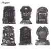 Cosplay&ware 1pc Halloween Foam Tombstone Skeleton Haunted Bar Rip Stone Grisly Party Yard Decoration Randomly