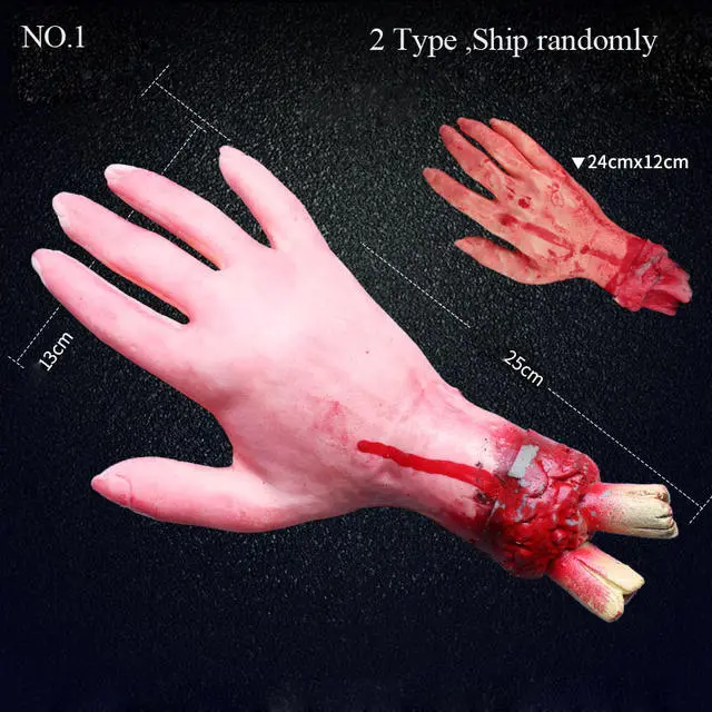 Cosplay&ware 1pcslot Halloween Prop Horrible Broken Limbs Fingers Legs Arm Feet Latex Tricky Toys Party Decorations 6 Cosplay&ware 1pcslot Halloween Prop Horrible Broken Limbs Fingers Legs Arm Feet Latex Tricky Toys Party Decorations - Image 4