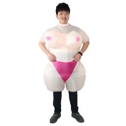 Cosplay&ware Inflatable Funny Sexy Lady Costume Barmaid Waitress Night Club Party Holiday Dress