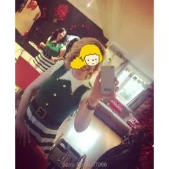 Cosplay&ware Christmas Dress Women Lovely Mrs Santa Claus A Line Xmas Cosplay Stripe Green Elves Femme Party Costume 11 Cosplay&ware Christmas Dress Women Lovely Mrs Santa Claus A Line Xmas Cosplay Stripe Green Elves Femme Party Costume -Cosplayware Store 2018 Christmas Dress For Women Lovely Mrs Santa Claus A Line Dress Xmas Cosplay Stripe Green 2.jpg 640x640q80 2.jpg 2