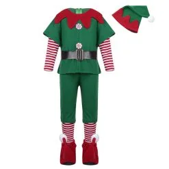 ELMAGE Green Elf Girls Christmas Costume Festival Santa Clause Chilren Clothing Fancy Dress Xmas Party -Cosplayware Store 2019 green Elf Girls christmas Costume Festival Santa Clause for Girls New Year chilren clothing Fancy 3.jpg 640x640q80 3.jpg 3