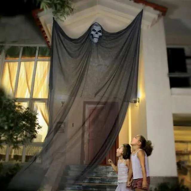 Cosplay&ware 33m Long Halloween Hanging Skeleton Flying Ghost Decorations Outdoor Indoor Party Bar Scary Decoration 3 Cosplay&ware 33m Long Halloween Hanging Skeleton Flying Ghost Decorations Outdoor Indoor Party Bar Scary Decoration