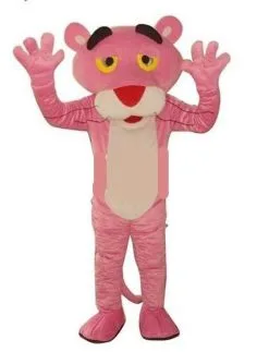 Cosplay&ware Mascot Adult Costume Cartoon Character Pink Panther Leopard Fancy Carnival School