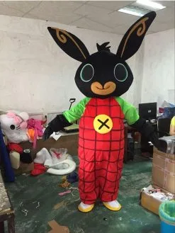 Cosplay&ware Rabbit Bing Mascot Costume High Fancy Carnival Halloween Party Advertising