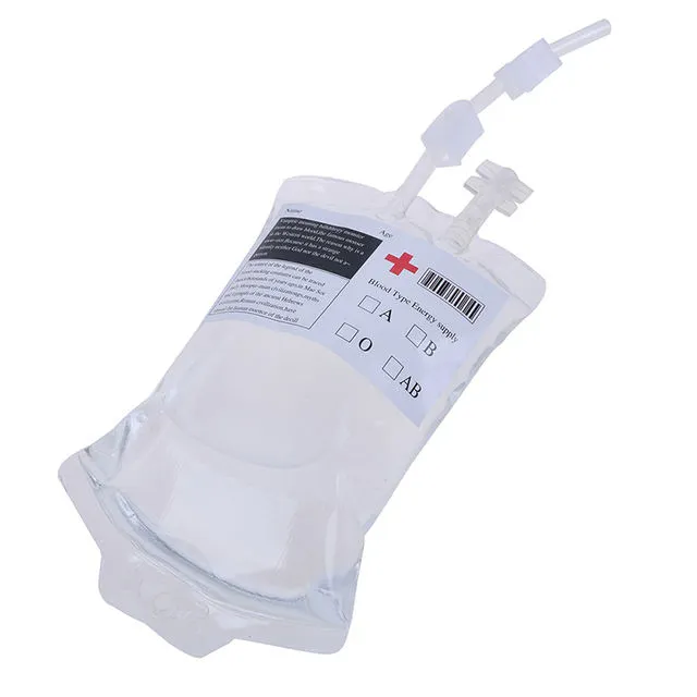 Cosplay&ware 350ml400ml Transparent Clear Medical Pvc Material Reusable Blood Energy Drink Bag Halloween Vampire Pouch 4 Cosplay&ware 350ml400ml Transparent Clear Medical Pvc Material Reusable Blood Energy Drink Bag Halloween Vampire Pouch - Image 2