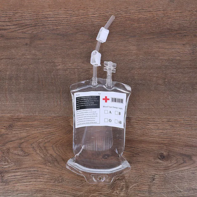 Cosplay&ware 350ml400ml Transparent Clear Medical Pvc Material Reusable Blood Energy Drink Bag Halloween Vampire Pouch 5 Cosplay&ware 350ml400ml Transparent Clear Medical Pvc Material Reusable Blood Energy Drink Bag Halloween Vampire Pouch - Image 3