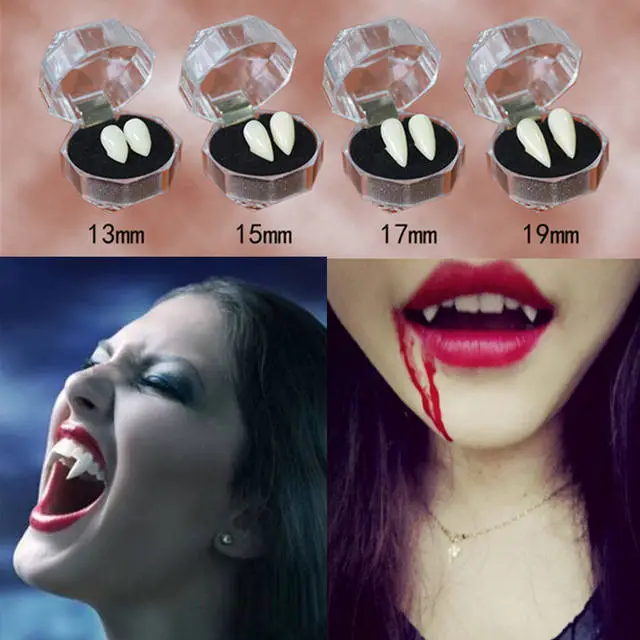 ISHOWTIENDA 4 Styles Horrific Fun Clown Fangs Vampire Teeth Halloween Party Dentures Zombie Devil Tooth With Dental Gum 4 ISHOWTIENDA 4 Styles Horrific Fun Clown Fangs Vampire Teeth Halloween Party Dentures Zombie Devil Tooth With Dental Gum - Image 2