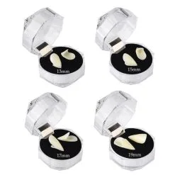 ISHOWTIENDA 4 Styles Horrific Fun Clown Fangs Vampire Teeth Halloween Party Dentures Zombie Devil Tooth With Dental Gum