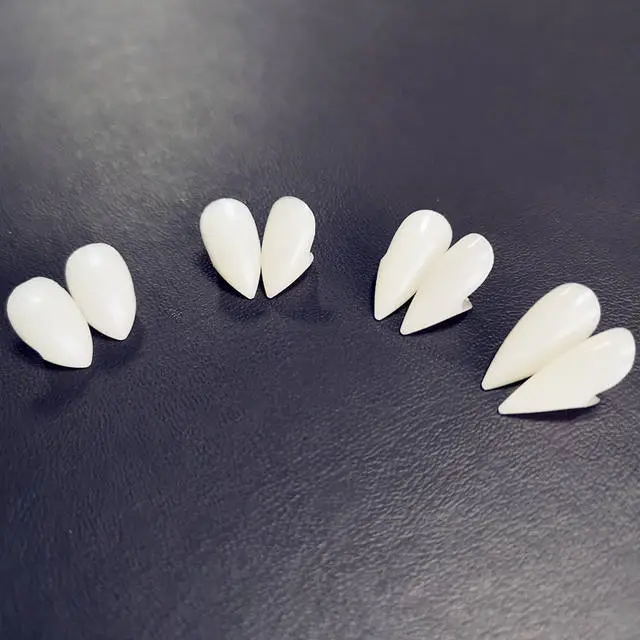 Chizequar 4 Size Vampire Teeth Fangs Dentures Halloween Costume Party Favors Holiday Decorations Horror Adult Kids 4 Chizequar 4 Size Vampire Teeth Fangs Dentures Halloween Costume Party Favors Holiday Decorations Horror Adult Kids - Image 2