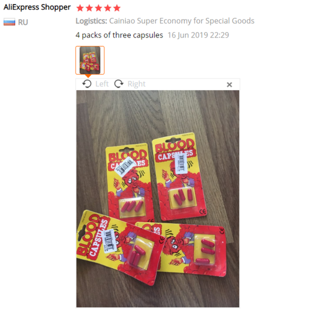 Queen Xmas 4packs Horror Funny Halloween Prop Gag Realistic Fake Blood Pills Capsules 4 Queen Xmas 4packs Horror Funny Halloween Prop Gag Realistic Fake Blood Pills Capsules - Image 2