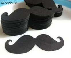 Cosplay&ware 50pcs Paper Moustache Table Straws Party Photo Wedding Decoration Fiesta Baby Shower Baptism Favors
