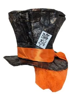 The Dragons Den Adults Mad Hatter Top Hat & Cravat Wonderland Fancy Dress Costume Accessory [One Size] -Cosplayware Store 6c288704 9d19 4368 96ad 171bd812cf66 74110.1680089829