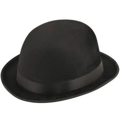 The Dragons Den Adult Charlie Chaplin Style Bowler Hat Fancy Dress Head Accessory