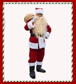 Cosplay&ware A Full Set Christmas Costume Santa Claus Red Luxury Suit Hat Beard Gloves Belt -Cosplayware Store A Full Set Christmas Costume Santa Claus Costume for Adults Red Christmas Clothes Santa Claus Luxury 2.jpg 640x640q80 2.jpg 2