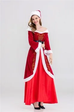 Cosplay&ware A Full Set Christmas Costumes Santa Claus Red Costume Luxury Suit 9 Cosplay&ware A Full Set Christmas Costumes Santa Claus Red Costume Luxury Suit -Cosplayware Store A Full Set Of Christmas Costumes Santa Claus For Adults Red Christmas Clothes Santa Claus Costume 5.jpg 640x640q80 5.jpg 5