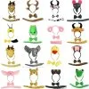 Cosplay&ware Adult Child Animal Headband Tie Tail Cosplay Set Party Halloween Costume Kids Baby Shower Hair