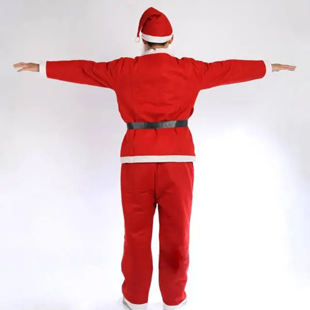 Cosplay&ware Adult Santa Claus Costume Suit Plush Father Fancy Xmas Cosplay Men Coat Pants Beard Belt Hat Christmas Set 7 Cosplay&ware Adult Santa Claus Costume Suit Plush Father Fancy Xmas Cosplay Men Coat Pants Beard Belt Hat Christmas Set - Image 5
