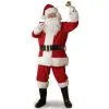 Cosplay&ware Adult Santa Claus Costume Suit Plush Father Fancy Xmas Cosplay Men Coat Pants Beard Belt Hat Christmas Set