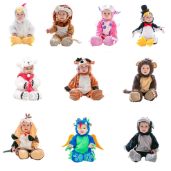 Cosplay&ware Baby Monster Infant Costume Cosplay Lion Goat Penguin Polar Bear Mascots Fancy Dress Babies 6 Months To 2 Years