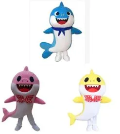Cosplay&ware Baby Shark Mascot Costume Cartoon Character Party Role Playing Adult Clothing 1038