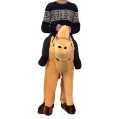 ACRDDK Bear Orangutan Pig Stuffed Carry Back Ride On Mascot Fancy Dress Up Adult Party Pants Cosplay