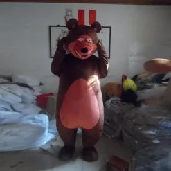 Cosplay&ware Black Bear Mascot Adult Cartoon Doll Costume