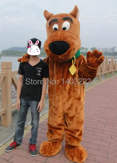 Cosplay&ware Brown Snoopyy Dog Scooby Doo Mascot Costume With Black Large Nose Cartoon Character Adult Fancy Dress Ship 4 Cosplay&ware Brown Snoopyy Dog Scooby Doo Mascot Costume With Black Large Nose Cartoon Character Adult Fancy Dress Ship - Image 2