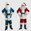 Cosplay&ware Red Blue Christmas Costumes Santa Claus 4 Size 9 Piecesset -Cosplayware Store Cheap Red Blue Christmas Costumes Santa Claus For