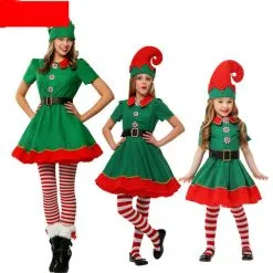 Cosplay&ware Christmas Elves Costumes Women Halloween Costume Long Sleeve Green And Red Girl Elf Dress Kids 11 Cosplay&ware Christmas Elves Costumes Women Halloween Costume Long Sleeve Green And Red Girl Elf Dress Kids -Cosplayware Store Christmas Elves Costumes Women Christmas Halloween Costume Long Sleeve Green and Red Girl Elf Dress KIDS 4.jpg 640x640q80 4.jpg 4