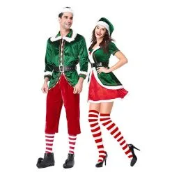 Cosplay&ware Corzzet Menampwomen Green Velvet Christmas Couples Elf Costume North Pole Santa’s Elves Fancy Dress Plus Size 10 Cosplay&ware Corzzet Menampwomen Green Velvet Christmas Couples Elf Costume North Pole Santa’s Elves Fancy Dress Plus Size -Cosplayware Store Corzzet Men Women Green Velvet Christmas Couples Elf Costume North Pole Santa s Costume Elves For 2.jpg 640x640q80 2.jpg 2