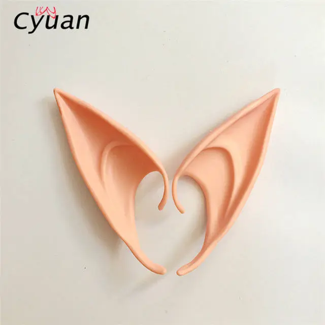 Cyuan Halloween Elf Ears Cosplay Costume Artificial Kids Happy Party Decoration Ear 3 Cyuan Halloween Elf Ears Cosplay Costume Artificial Kids Happy Party Decoration Ear