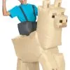 Minecraft Llama Ride-On Inflatable Child Costume 1 Minecraft Llama Ride-On Inflatable Child Costume -Cosplayware Store D119369 full 1
