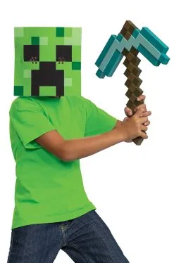 Minecraft Pickaxe And Mask Set
