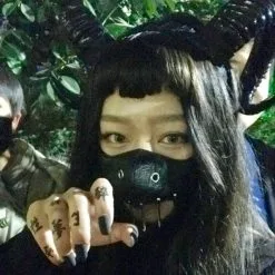 SexeMara Demon Evil Horn Cosplay Headwear Handmade Sheep Horns Gothic Lolita Blackgoldensilver Color Headband Halloween Prop Hairband -Cosplayware Store Demon Evil horn cosplay Headwear Handmade Sheep horns Gothic Lolita black golden silver color Headband Halloween 5.jpg 640x640q80 5.jpg 5