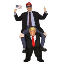 Cosplay&ware Donald Trump Pants Party Dress Up Ride On Me Mascot Costumes Carry Back Novelty Toys Halloween Fun Cosplay Disfraz