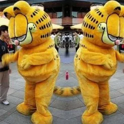 Cosplay&ware Garfield Cat Mascot Costume Fancy Dress Adult Size Animal Theme Costumes