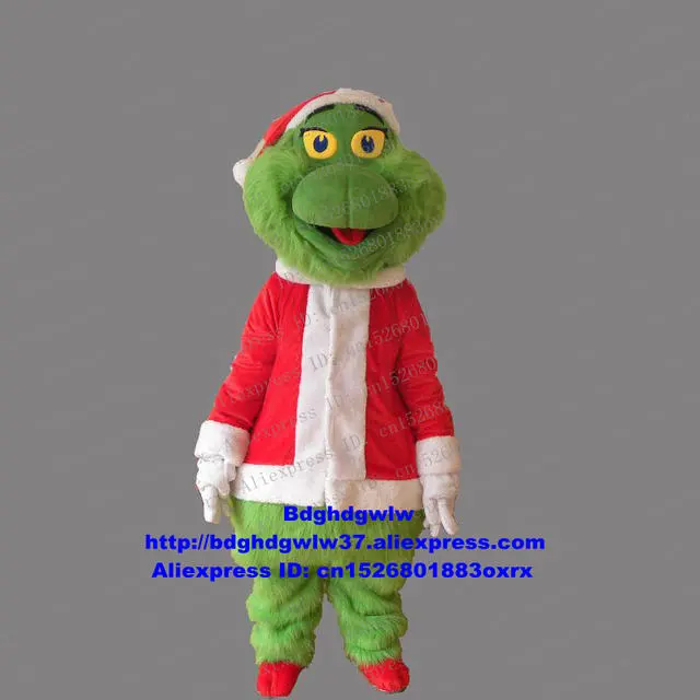 Cosplay&ware Green Long Fur The Grinch Christmas Thief Sneaky Santa Geek Mascot Costume Adult Character Keep As Souvenir Zx53 4 Cosplay&ware Green Long Fur The Grinch Christmas Thief Sneaky Santa Geek Mascot Costume Adult Character Keep As Souvenir Zx53 - Image 2