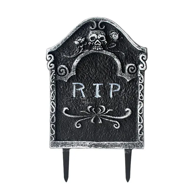 Joy-enlife Halloween Fake Skull Tombstone Party Decoration Haunted Graveyard Rip Gravestone Trick 7 Joy-enlife Halloween Fake Skull Tombstone Party Decoration Haunted Graveyard Rip Gravestone Trick - Image 5