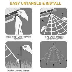 Cosplay&ware Halloween Giant Spider Web Super Stretch Cobweb With Webbing Decoration5x48m -Cosplayware Store Halloween Giant Spider Web Super Stretch Cobweb with Spider Webbing for Halloween Decoration 5x4 8m 5.jpg 640x640q80 5.jpg 5