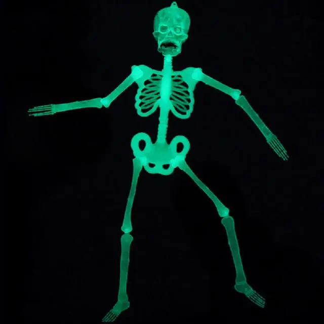 Cosplay&ware Halloween Horror Luminous Movable Skull Skeleton Glow Evil Party Favors Eve Scary Decoration 4 Cosplay&ware Halloween Horror Luminous Movable Skull Skeleton Glow Evil Party Favors Eve Scary Decoration - Image 2
