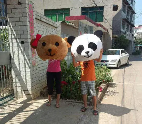 Cosplay&ware Halloween Heads Panda Amp Bear Mascot Costume Fancy Dress Wedding Party Adult Cosplay Outdoor Head 7 Cosplay&ware Halloween Heads Panda Amp Bear Mascot Costume Fancy Dress Wedding Party Adult Cosplay Outdoor Head - Image 5