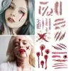 Cosplay&ware Halloween Party Decoration Zombie Scars Tattoos With Fake Scab Bloody Makeup Wound Scary Blood Injury Sticker -Cosplayware Store Halloween Party Decoration Zombie Scars Tattoos with Fake Scab Bloody Makeup Halloween Props Wound Scary Blood 6.jpg 640x640q80 6.jpg 6