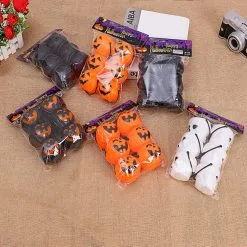 Cosplay&ware Halloween Party Plastic Pumpkin Bucket Trick Treat Cosplay Decoration Pouch Holder