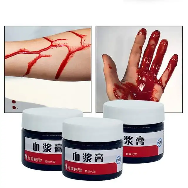 Cosplay&ware Halloween Party Simulation Ultra-realistic Fake Blood Human Vampire Teeth Hematopoietic Vomiting Edible 6 Cosplay&ware Halloween Party Simulation Ultra-realistic Fake Blood Human Vampire Teeth Hematopoietic Vomiting Edible - Image 4
