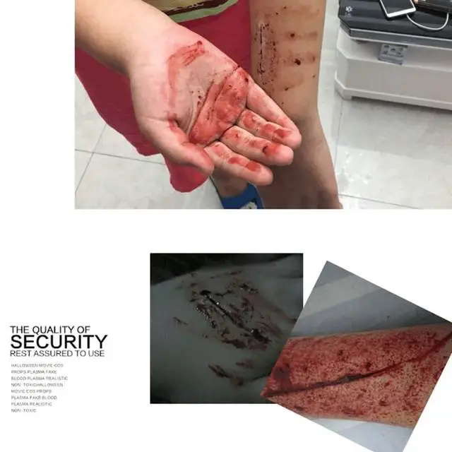 Cosplay&ware Halloween Party Simulation Ultra-realistic Fake Blood Human Vampire Teeth Hematopoietic Vomiting Edible 8 Cosplay&ware Halloween Party Simulation Ultra-realistic Fake Blood Human Vampire Teeth Hematopoietic Vomiting Edible - Image 6